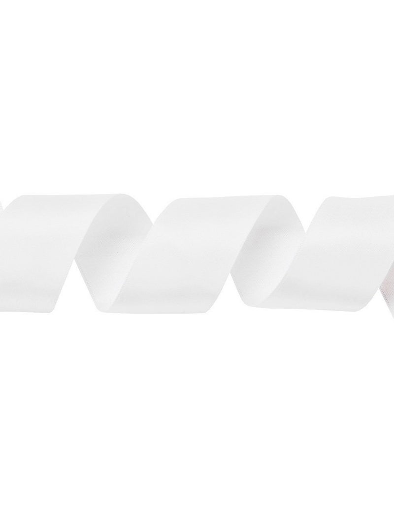 Ribest 1 1/2 inch White Double Face Satin Ribbon 25 Yards Per Roll for Gift Wrapping Flower Bouquet Hair Accessories Wedding Birthday - Image 3